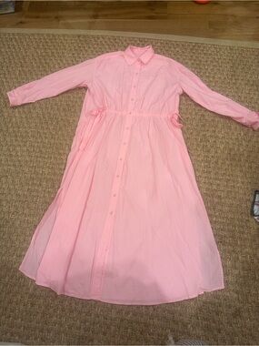 Universal Thread Pink Midi Shirt Dress